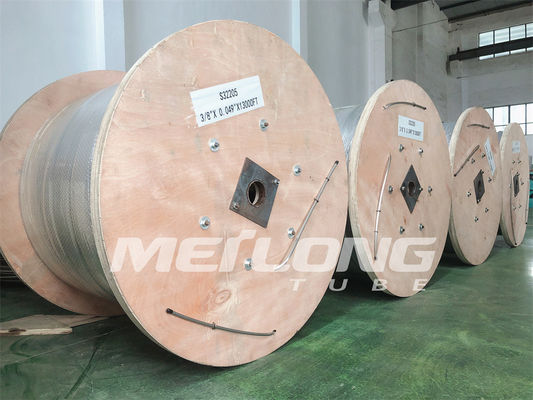 Linha de controle encapsulada de ASTM B704 Incoloy 825 tubulação enrolado de aço inoxidável