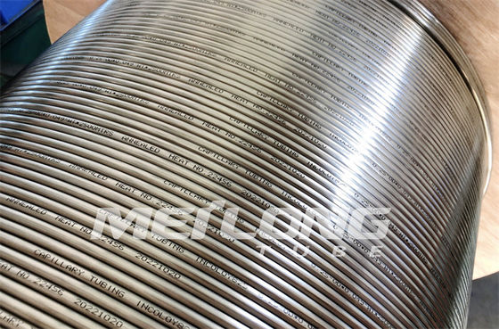 Da injeção química de aço inoxidável do tubo capilar de Incoloy 825 tubulação capilar de alta pressão