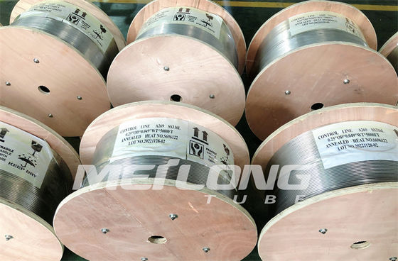 Linha de controle ISO15156 hidráulica 3/8&quot; OD X 0,065&quot; linha química da injeção do PESO