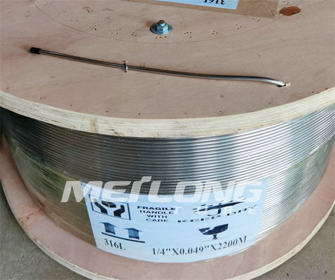 ASTM A789 recozeu a linha de controle hidráulica 1 tubulação inoxidável da bobina 2 para o Downhole