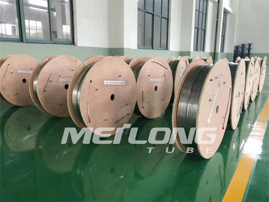 Linha super tubulação enrolado de aço inoxidável de alta elasticidade da injeção do produto químico do duplex 2507