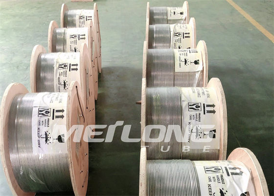Linha super tubulação enrolado de aço inoxidável de alta elasticidade da injeção do produto químico do duplex 2507