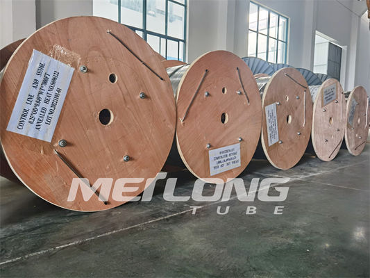 tubulação enrolado de aço inoxidável 12000M Capillary Coiled Tubing de 0.035psi Incoloy 825