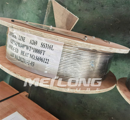 A linha capilar ASTM A269 12000 da liga de níquel mede a tubulação geotérmica enrolado do capilar