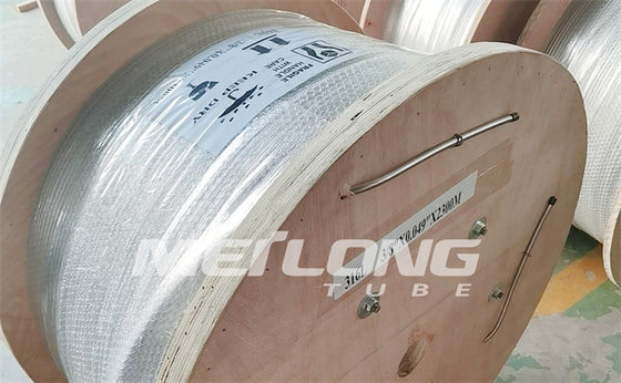 Bobina de aço inoxidável bobinada capilar brilhante limpa da tubulação 4 da tubulação 10000Psi 1