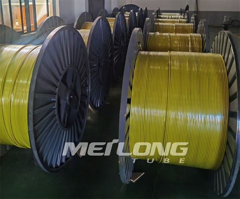PVDF vermelho PP FEP encapsulou a linha de controle superfície brilhante limpa da tubulação do Downhole