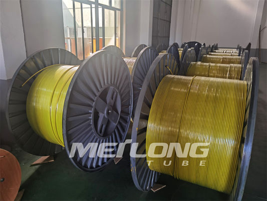PVDF vermelho PP FEP encapsulou a linha de controle superfície brilhante limpa da tubulação do Downhole