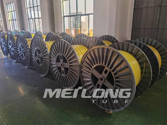 Os tubos capilares finos brilhantes limpos 316L de aço inoxidável encapsularam 1 bobina 2 de aço inoxidável