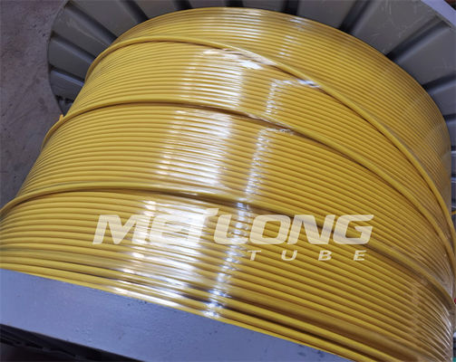 PVDF 12000M Encapsulated Control Line em volta da tubulação enrolado capilar retangular