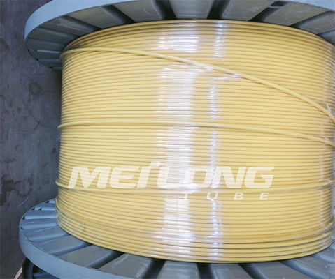 PVDF 12000M Encapsulated Control Line em volta da tubulação enrolado capilar retangular