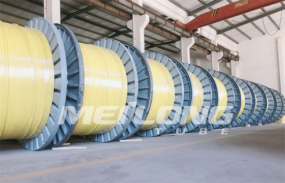 PVDF 12000M Encapsulated Control Line em volta da tubulação enrolado capilar retangular
