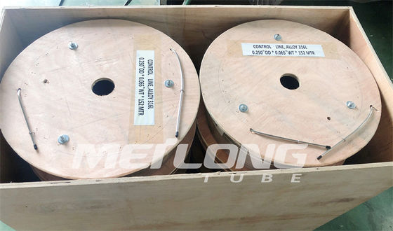 Linha de aço inoxidável capilar linha de controle 3 da bobina do tubo da liga de níquel bobina 8 de aço inoxidável